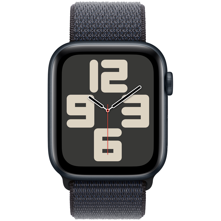 Apple Watch SE GPS 44mm Midnight Aluminium Case with Ink Sport Loop,Model A2723 - Image 2