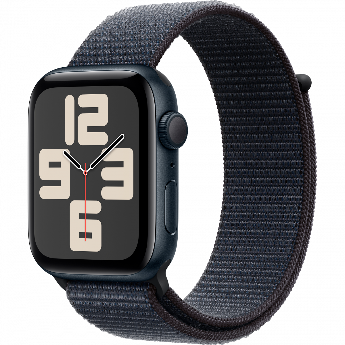 Apple Watch SE GPS 44mm Midnight Aluminium Case with Ink Sport Loop,Model A2723 - Image 5