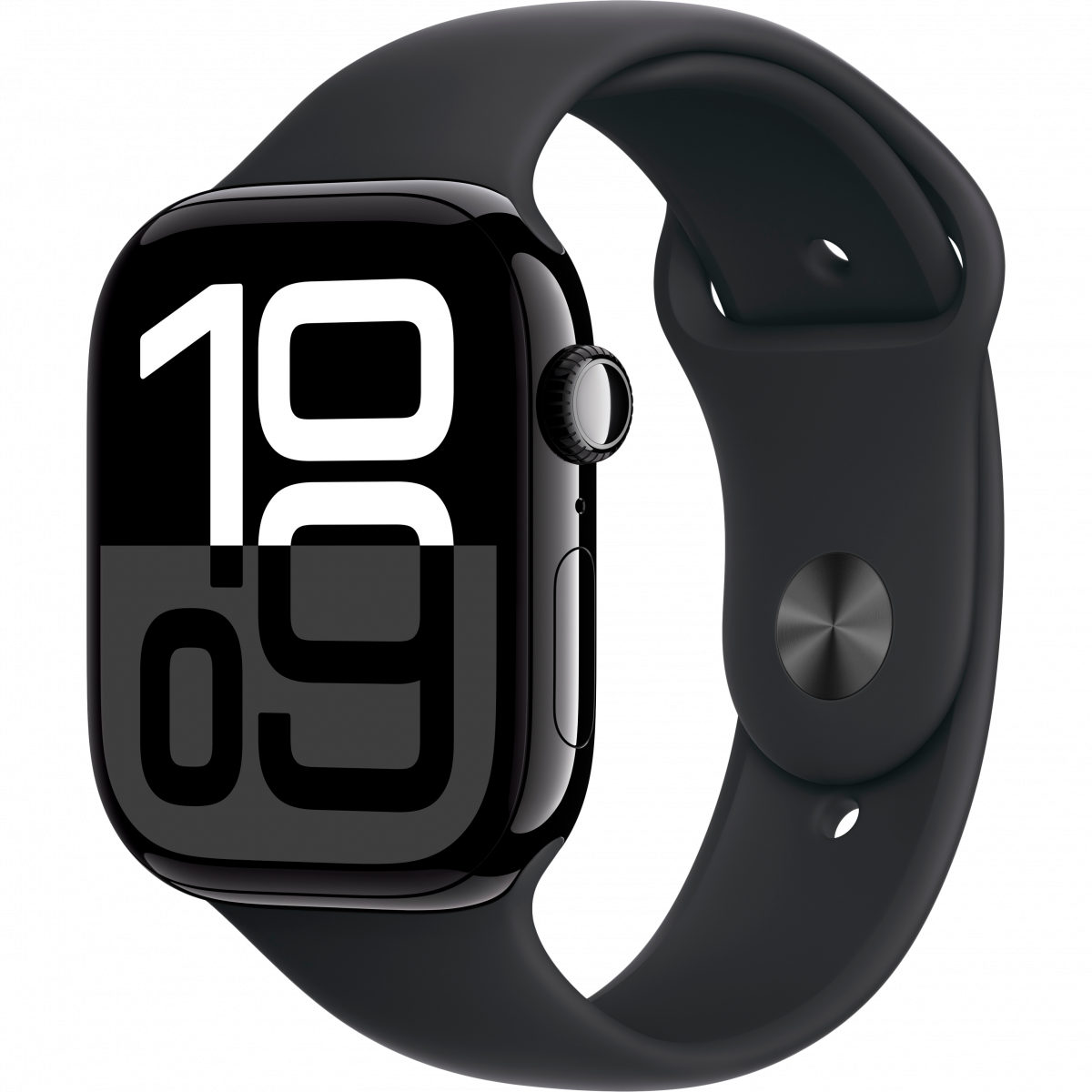 Apple Watch Series 10 GPS + Cellular 46mm Jet Black Aluminium Case with Black Sport Band - S/M,Model A3003 - Image 4