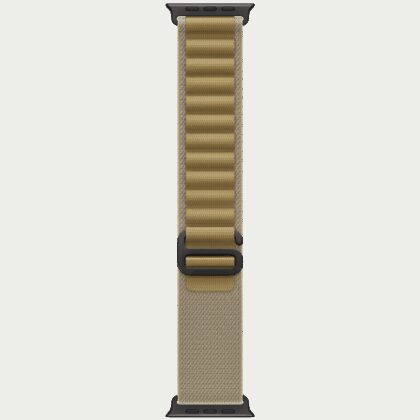 49mm Tan Alpine Loop - Medium - Black Titanium Finish
