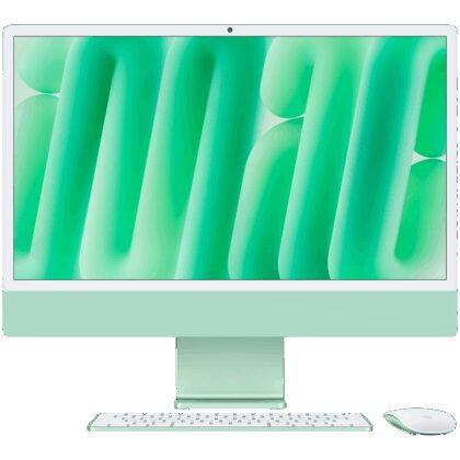 24-inch iMac with Retina 4.5K display: Apple M4 chip with 10‑core CPU and 10‑core GPU, 16GB, 256GB SSD - Green,Model A3137