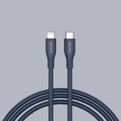 CANYON cable CLNM60 C-L 60W MFI 1m Silicon Blue