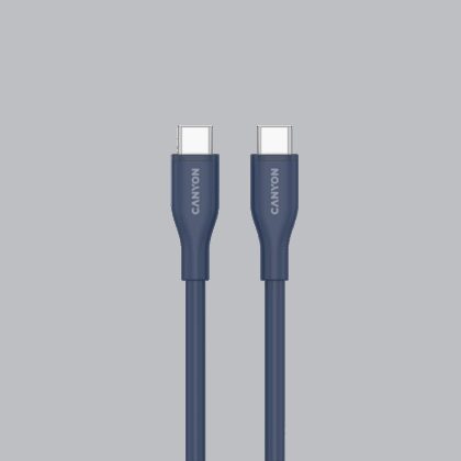 CANYON cable CC60SC10 C-C 60W 1m Silicon Dark blue