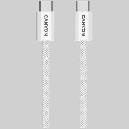 CANYON cable OnWire 60MG C-C 60W Magnet Braided 1m White