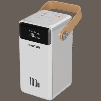 CANYON power bank OnPower 610 metal 60000 mAh PD100W White