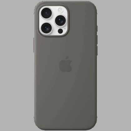 iPhone 16 Pro Max Silicone Case with MagSafe - Stone Gray,Model A3316