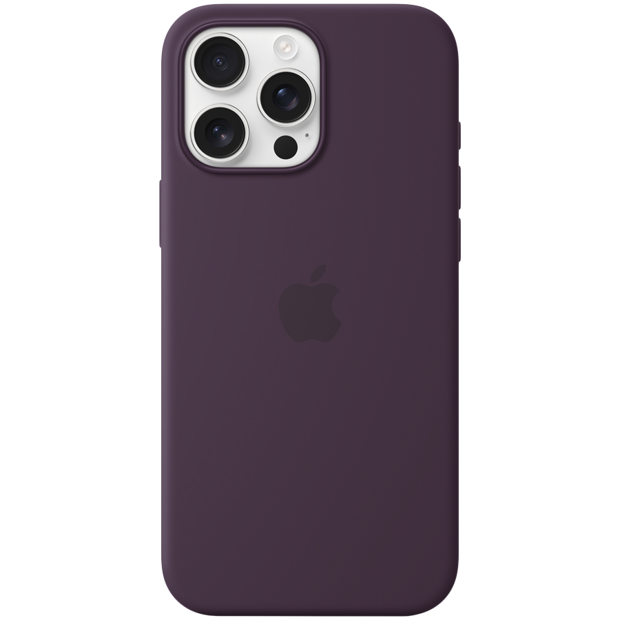iPhone 16 Pro Max Silicone Case with MagSafe - Plum,Model A3316