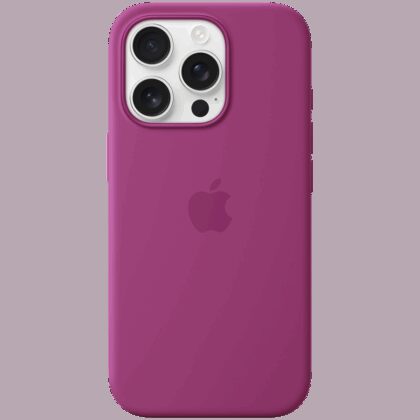 iPhone 16 Pro Silicone Case with MagSafe - Fuchsia,Model A3315