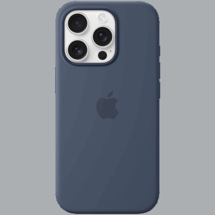 iPhone 16 Pro Silicone Case with MagSafe - Denim,Model A3315