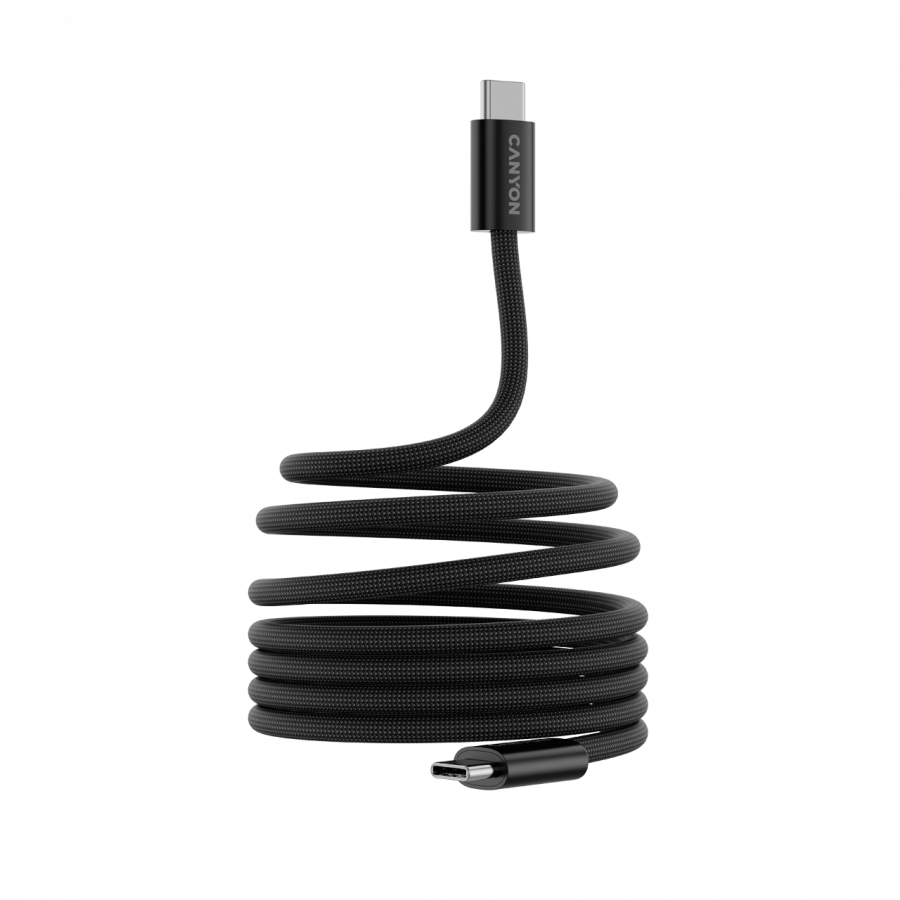CANYON cable OnWire 60MG C-C 60W Magnet Braided 1m Black - Image 2