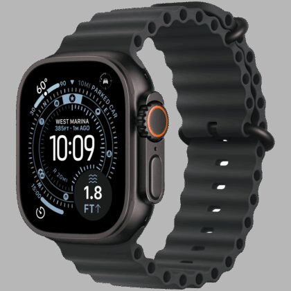 Apple Watch Ultra 3 GPS + Cellular 49mm Black Titanium Case with Black Ocean Band,Model A3281