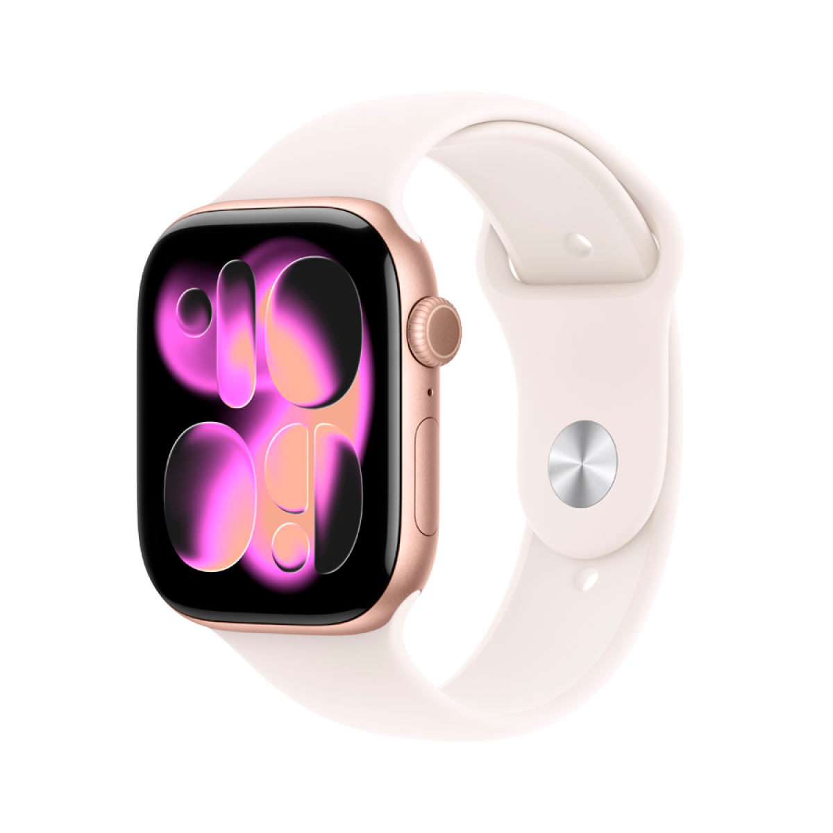 Apple Watch Series 11 GPS + Cellular 46mm Rose Gold Aluminium Case with Light Blush Sport Band - M/L,Model A3337 - Image 5