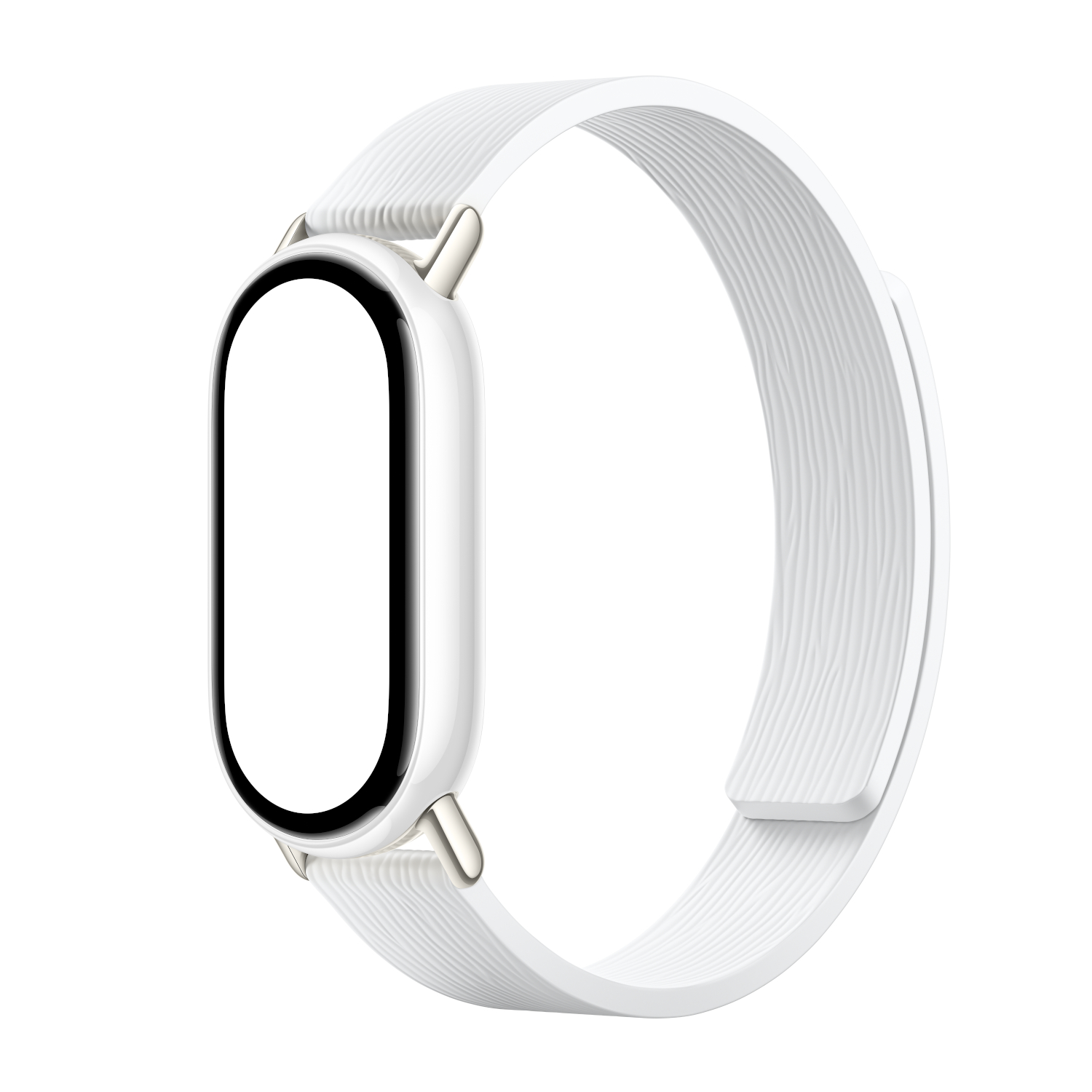 Xiaomi Smart Band 10 Magnetic Kona Leather Strap - Glacier White - Image 3