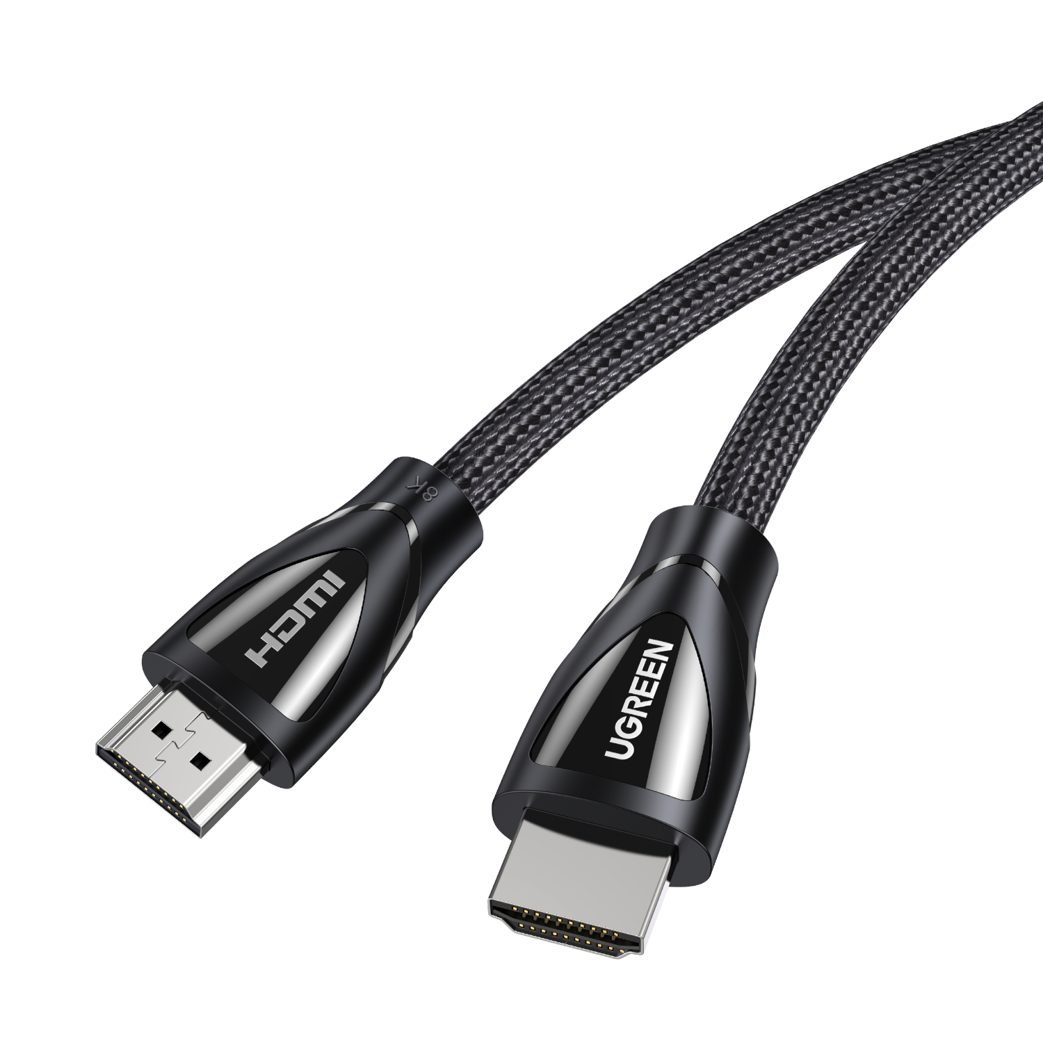 UGreen HDMI 2.1 Male to Male Cable 2M (8K@60Hz,4K@120Hz) – Black - Image 2