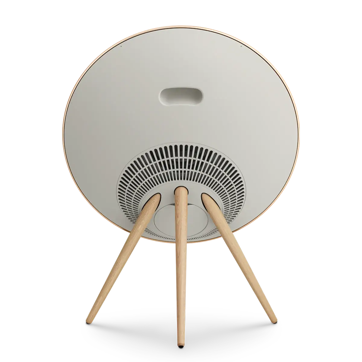 Beosound A9 5th Gen Speaker Gold Tone (Back Sand/Cover Golden/Legs White Oak) - Image 5