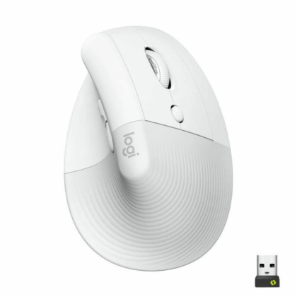 Logitech Lift Vertical Ergonomic Mouse Off-White 910-006475