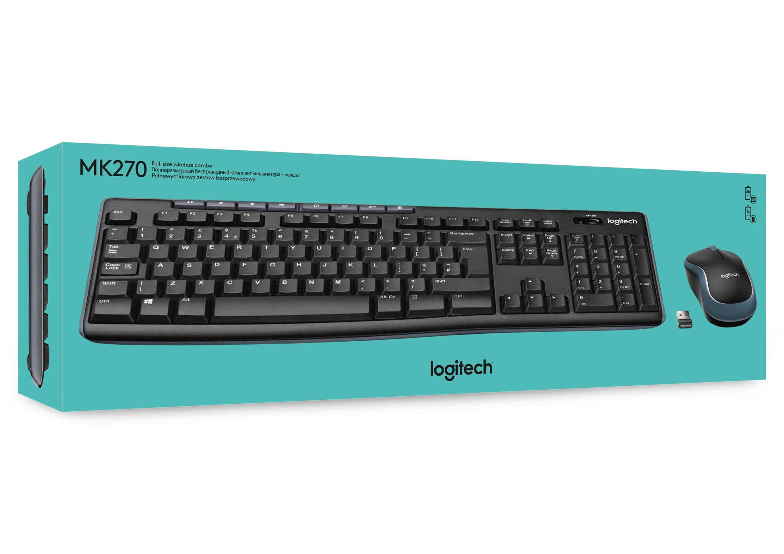 Logitech MK270 Wireless Keyboard and Mouse Combo 920-004509 - Image 2