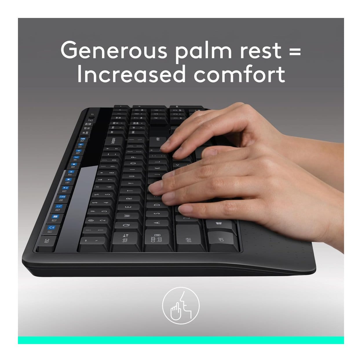 Logitech MK345 Keyboard and Mouse Combo Black 920-006489 - Image 4