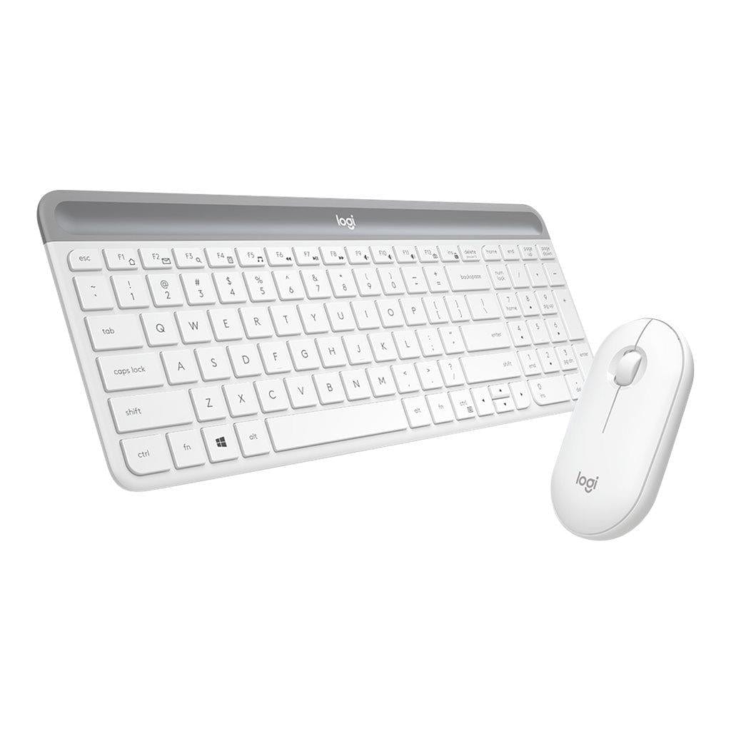Logitech MK470 Slim Wireless Keyboard and Mouse Combo - White 920-009205 - Image 6