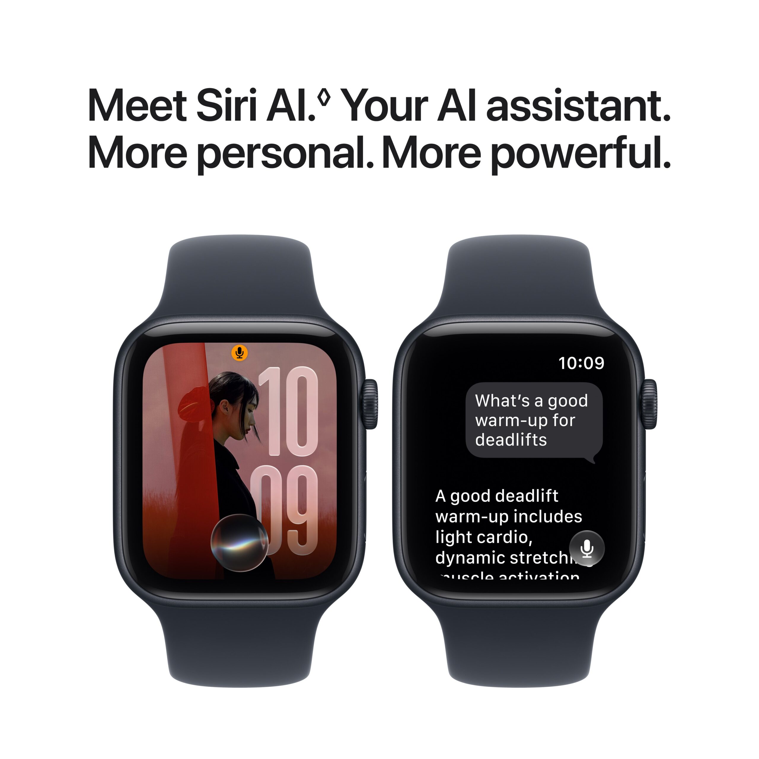Apple Watch SE 3 GPS 40mm Midnight Aluminium Case with Navy Blue Sport Band - S/M - Image 5