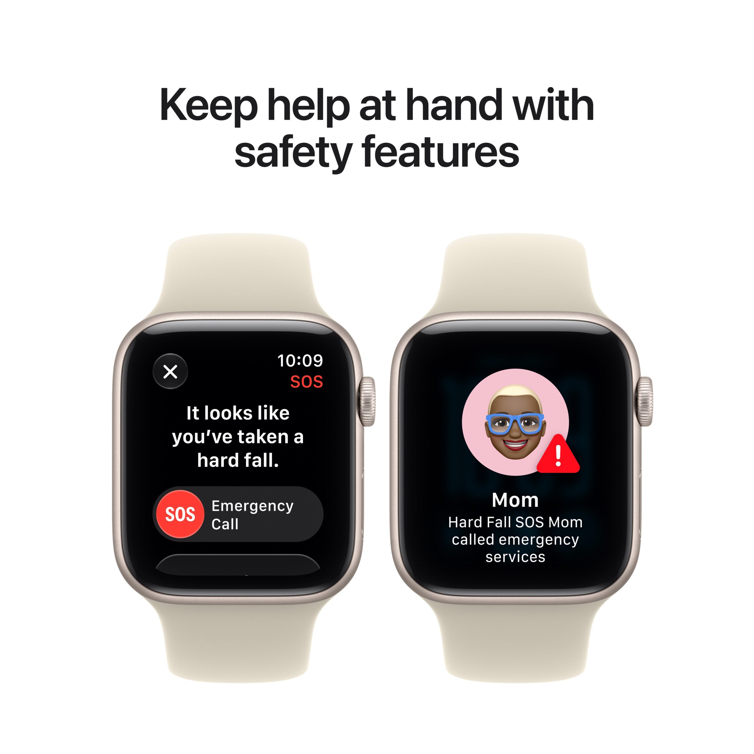 Apple Watch SE 3 GPS 40mm Starlight Aluminium Case with Sand Sport Band - S/M - Image 7