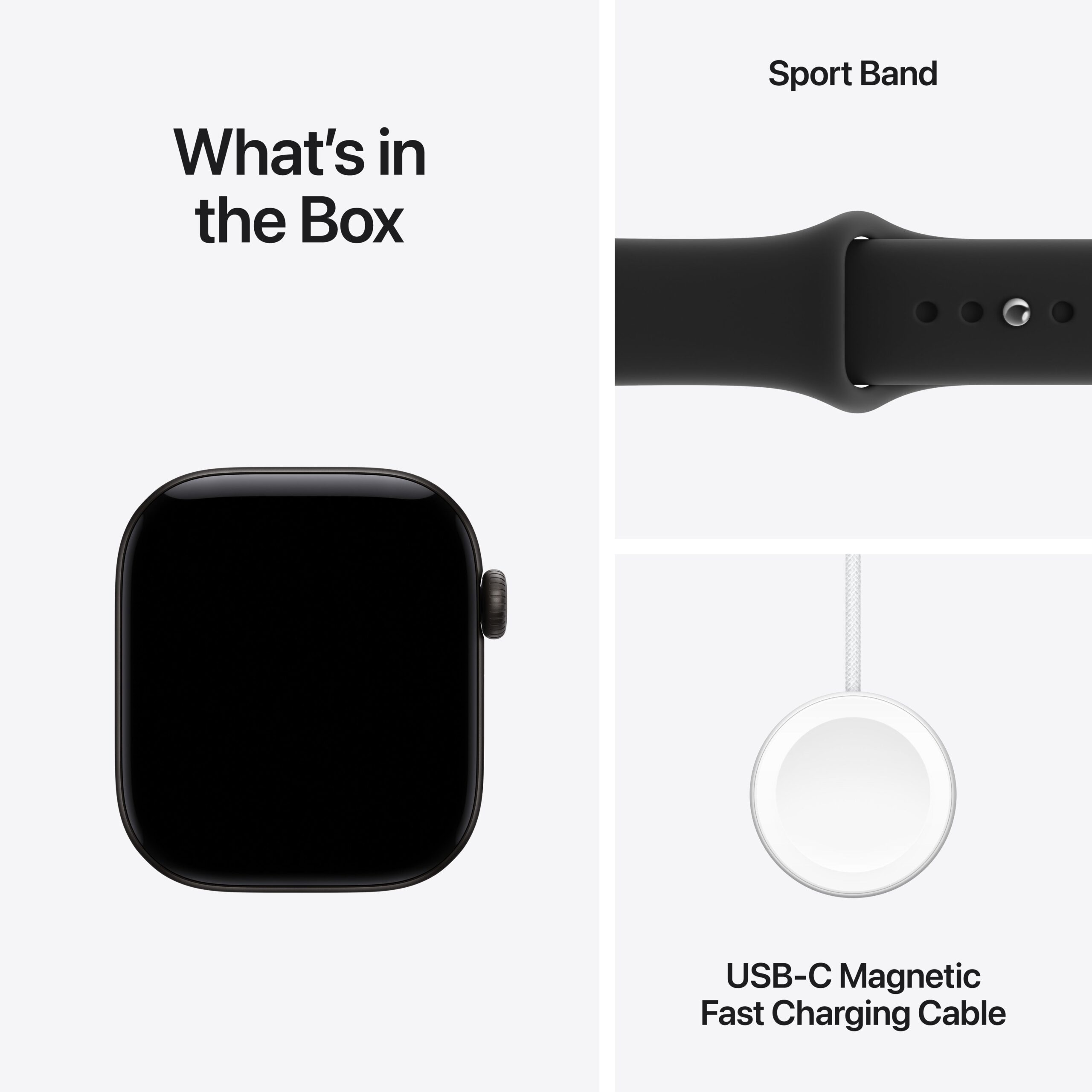 Apple Watch Series 12 GPS + Cellular 42mm Black Aluminium Case with Black Sport Band - M/L - Image 8