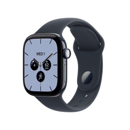 Apple Watch Series 12 GPS + Cellular 42mm Night Blue Ceramic Case with Navy Blue Sport Band - M/L