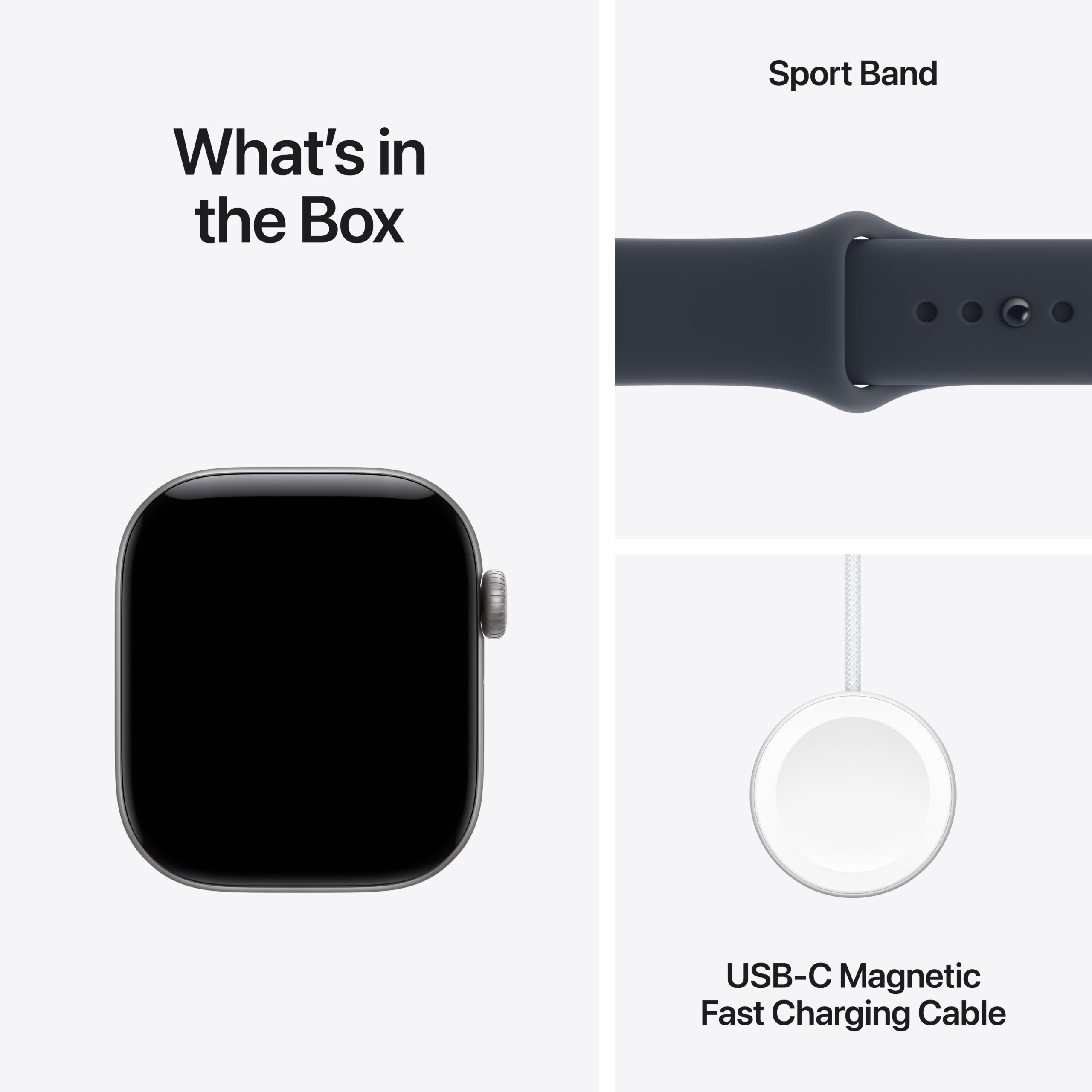 Apple Watch Series 12 GPS + Cellular 42mm Space Grey Aluminium Case with Navy Blue Sport Band - S/M - Image 8