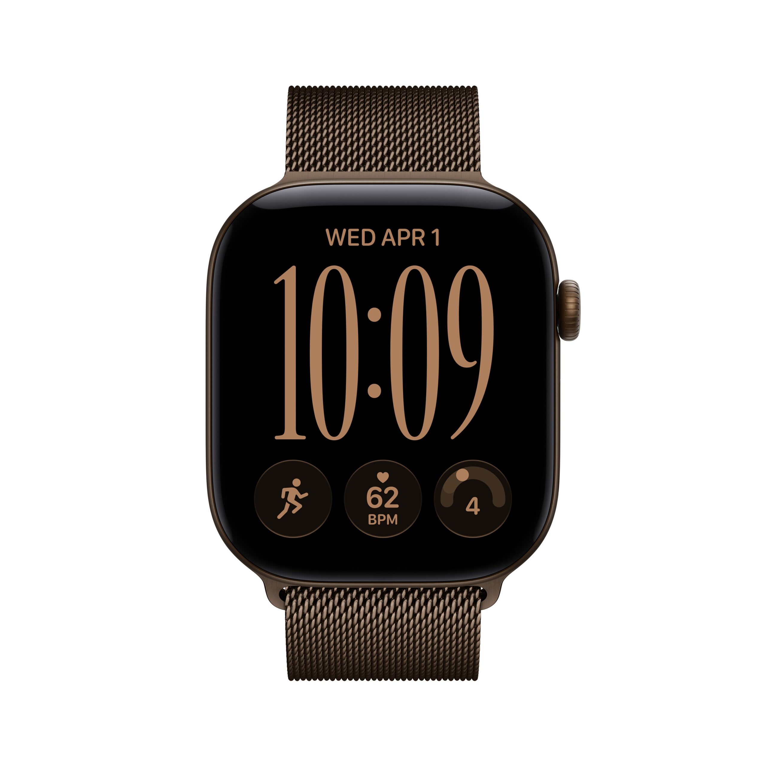 Apple Watch Series 12 GPS 42mm Dark Bronze Aluminium Case with Dark Bronze Milanese Loop - Image 2