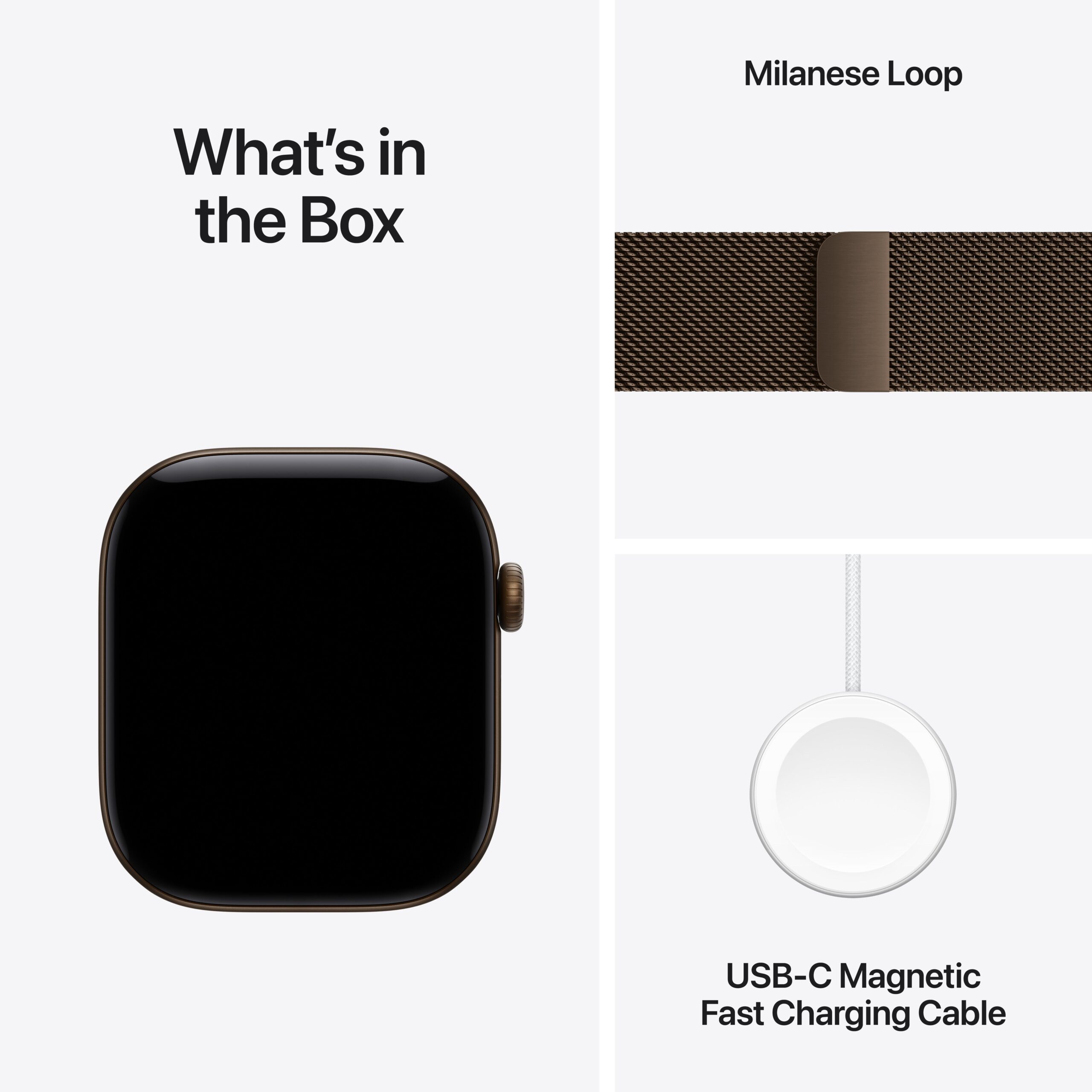 Apple Watch Series 12 GPS 42mm Dark Bronze Aluminium Case with Dark Bronze Milanese Loop - Image 8