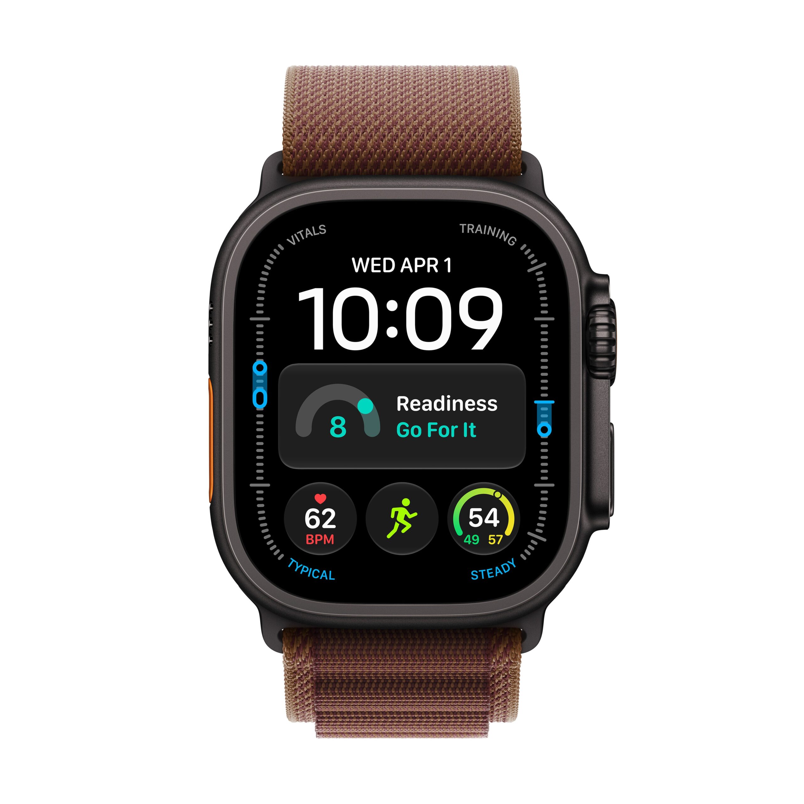 Apple Watch Ultra 4 GPS + Cellular 49mm Black Titanium Case with Burgundy Alpine Loop - L - Image 2