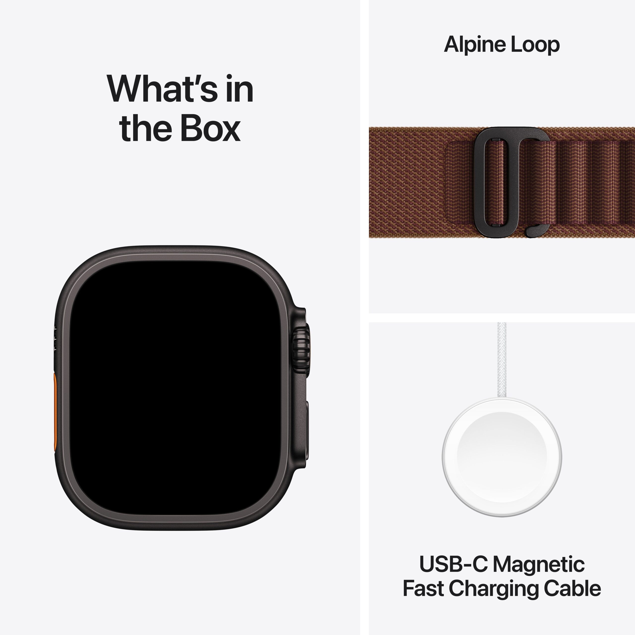 Apple Watch Ultra 4 GPS + Cellular 49mm Black Titanium Case with Burgundy Alpine Loop - L - Image 8