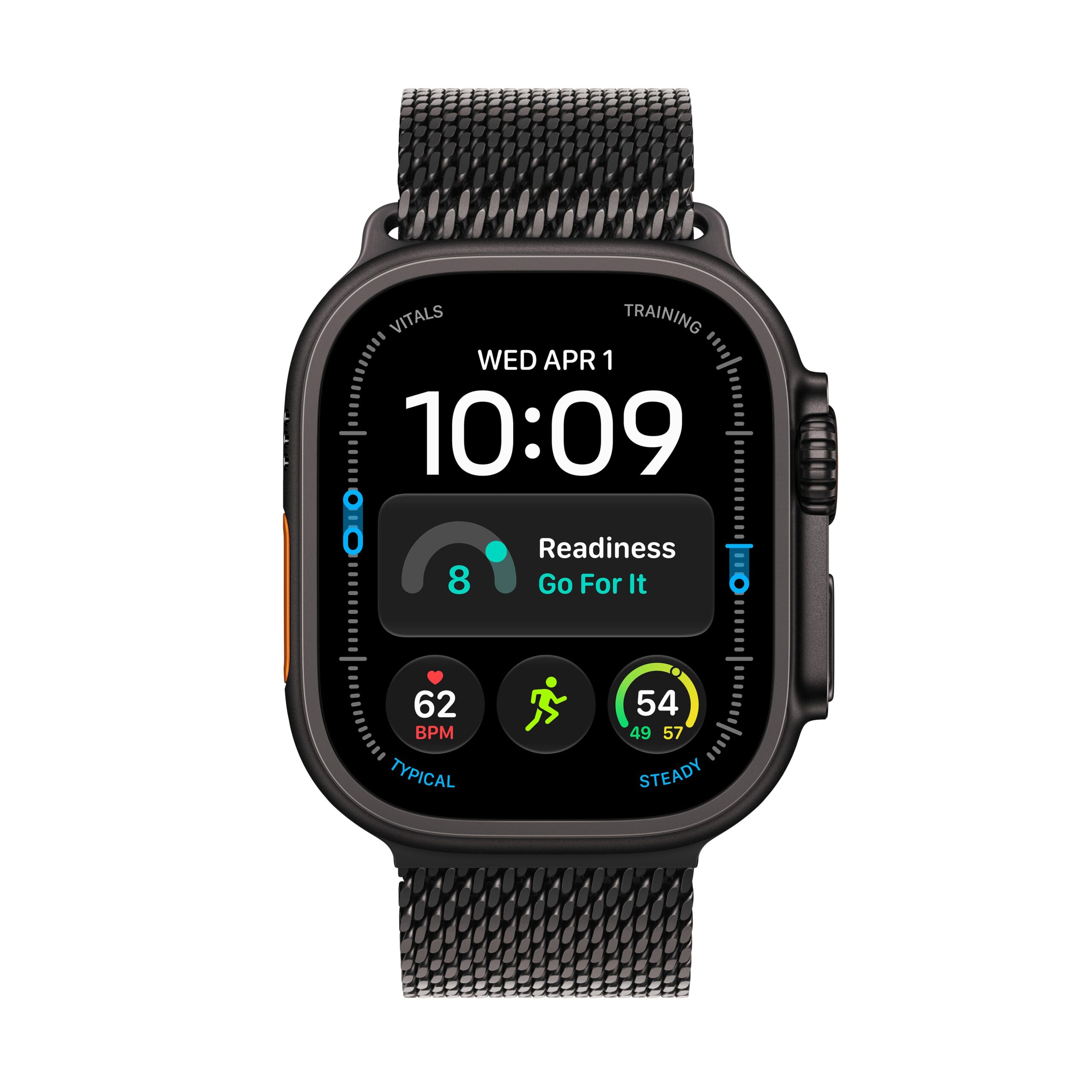Apple Watch Ultra 4 GPS + Cellular 49mm Black Titanium Case with Black Titanium Milanese Loop - L - Image 2