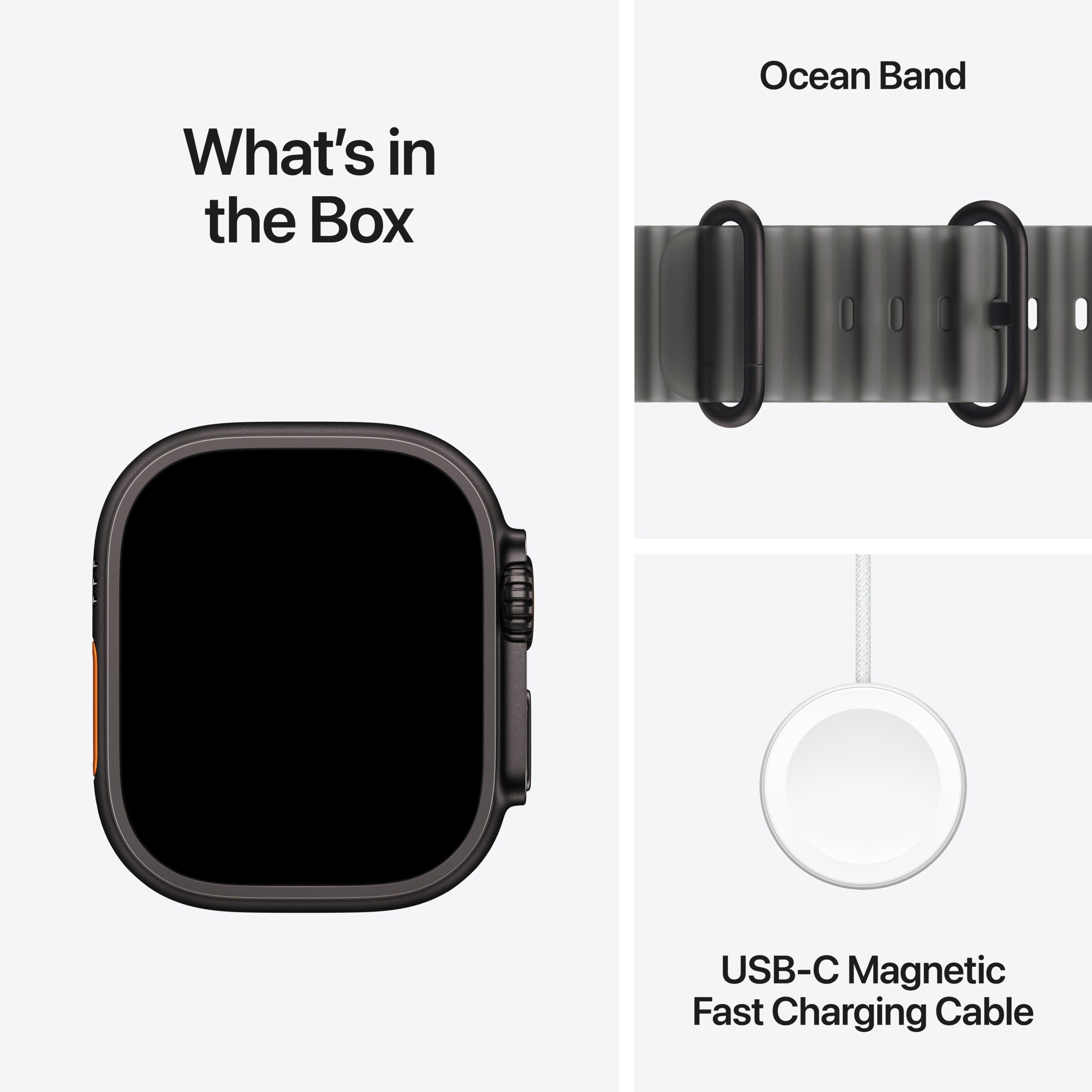 Apple Watch Ultra 4 GPS + Cellular 49mm Black Titanium Case with Translucent Black Ocean Band - Image 8