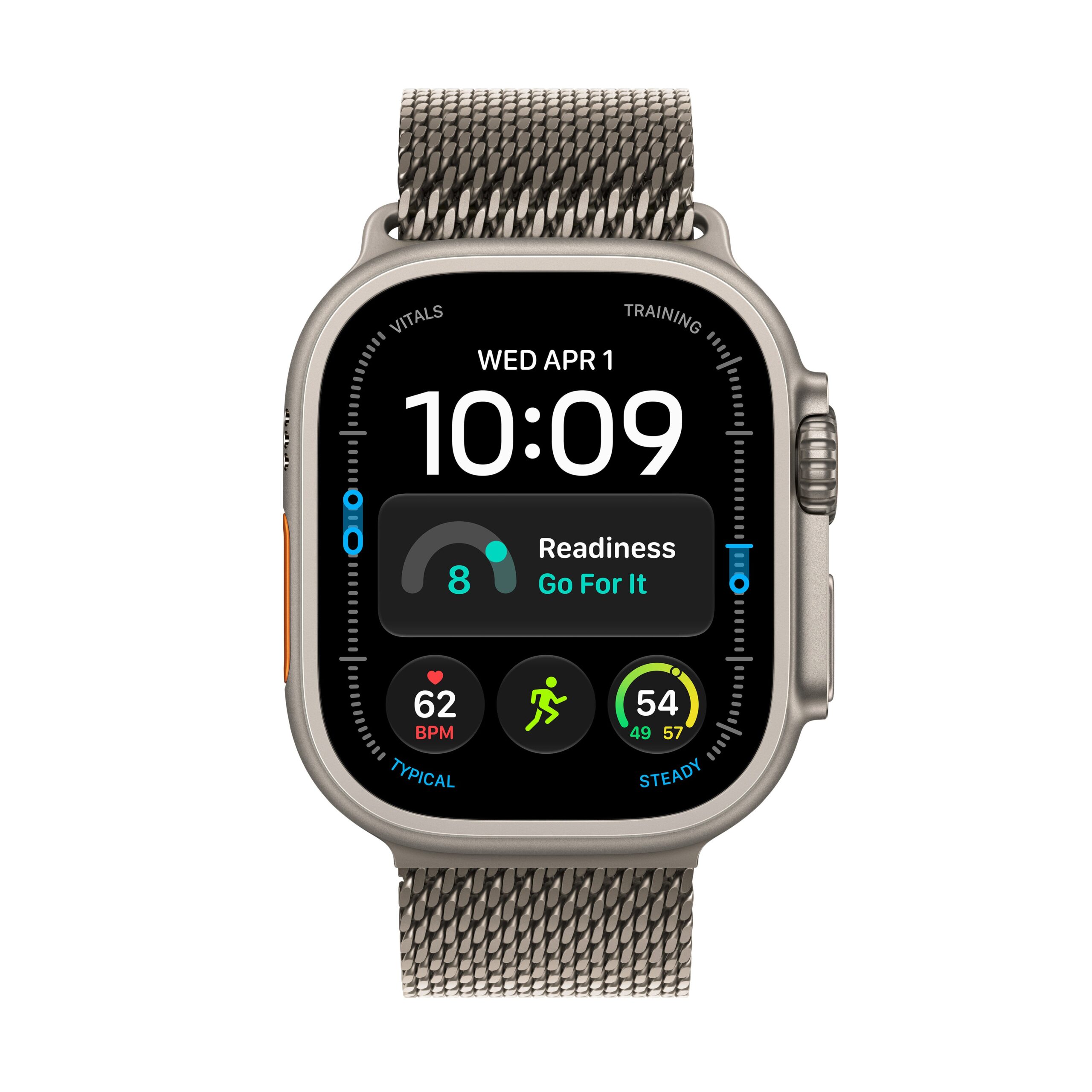 Apple Watch Ultra 4 GPS + Cellular 49mm Natural Titanium Case with Natural Titanium Milanese Loop - L - Image 2