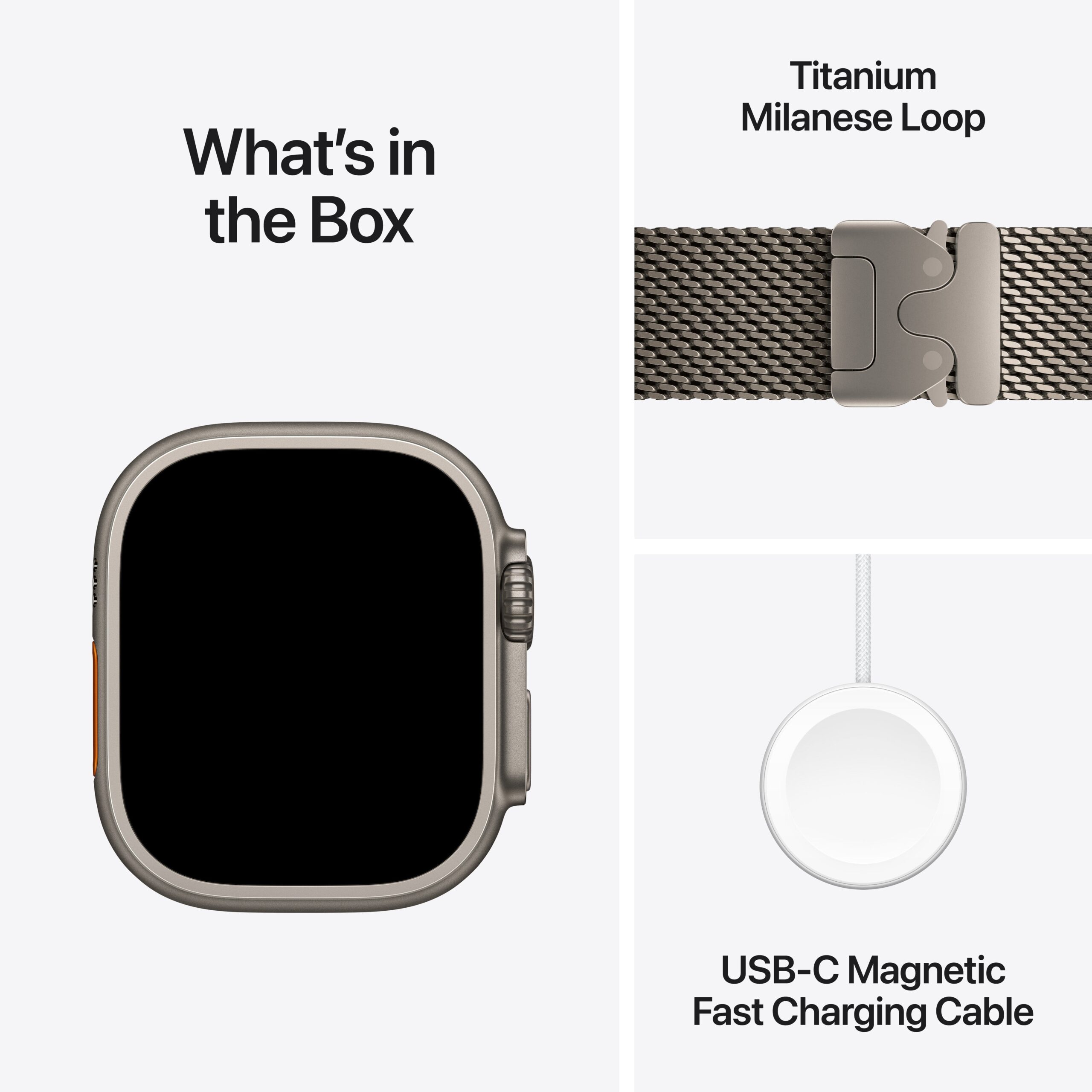Apple Watch Ultra 4 GPS + Cellular 49mm Natural Titanium Case with Natural Titanium Milanese Loop - L - Image 8
