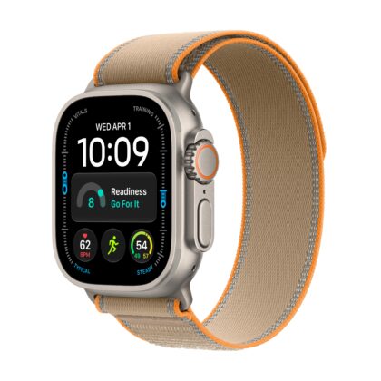 Apple Watch Ultra 4 GPS + Cellular 49mm Natural Titanium Case with Sand Trail Loop - M/L