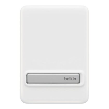 Belkin BoostCharge Qi2 5000mAh 15W Slim Magnetic Power Bank with Kickstand - White BPD011HQWH