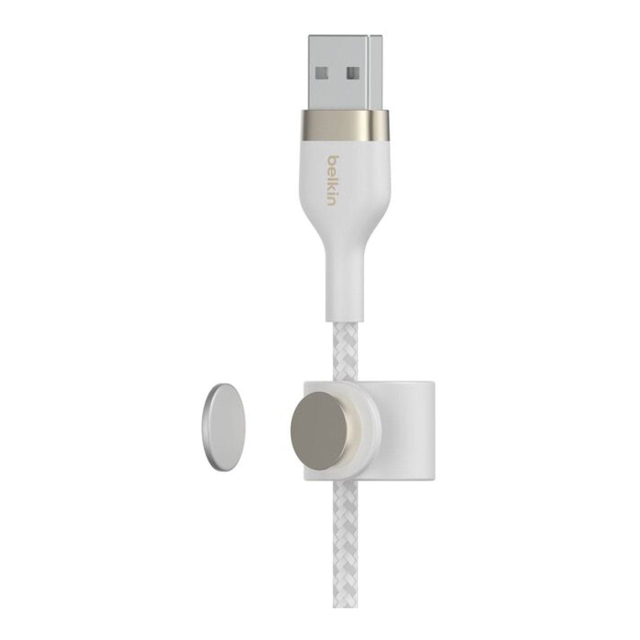 Belkin BoostCharge Pro Flex USB-A Cable with Lightning Connector White CAA010BT3MWH - Image 4