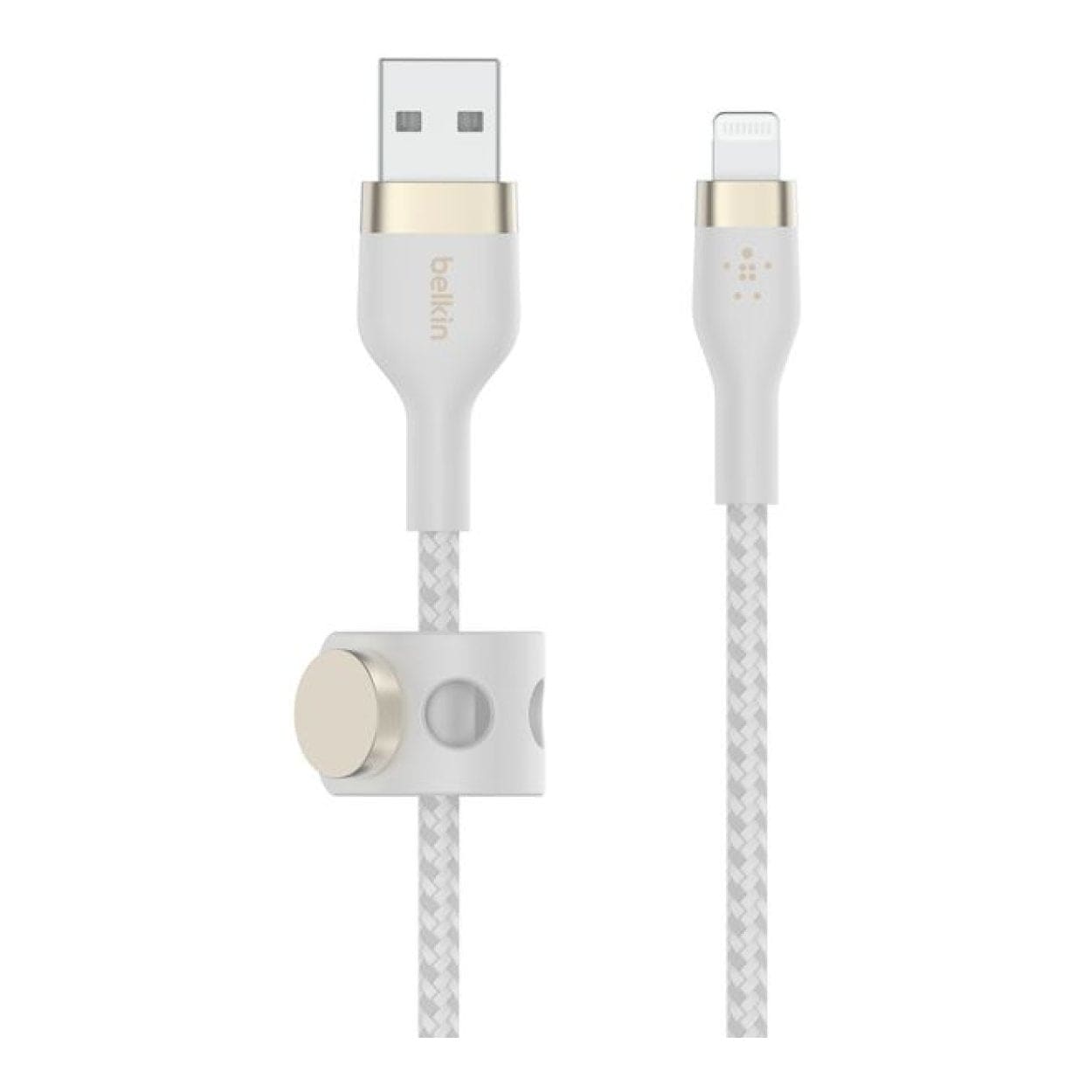Belkin BoostCharge Pro Flex USB-A Cable with Lightning Connector White CAA010BT3MWH - Image 3