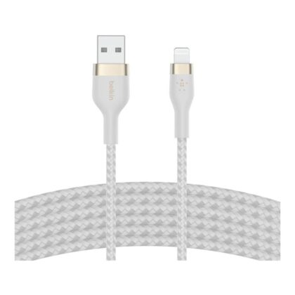 Belkin BoostCharge Pro Flex USB-A Cable with Lightning Connector White CAA010BT3MWH