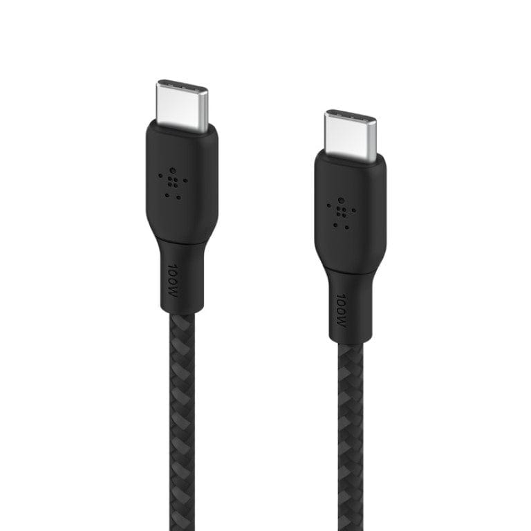 Belkin BoostCharge 100W PD USB Type-C to USB Type-C 2m Braided Cable Black CAB014BT2MBK - Image 2