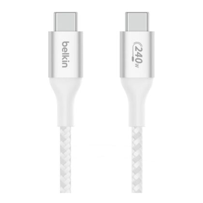 Belkin BoostCharge Type-C Male to Male USB Braided Cable 2m White CAB015bt2MWH