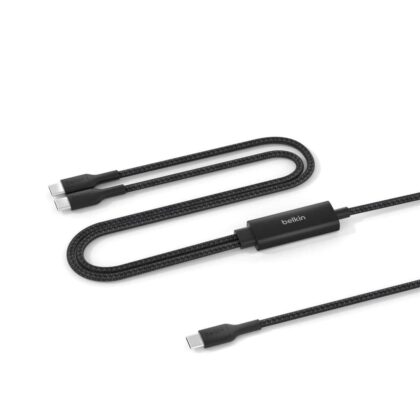 Belkin 140W BoostCharge Pro Braided USB-C to Dual USB-C Cable Black CAC004HQ1.5MBK