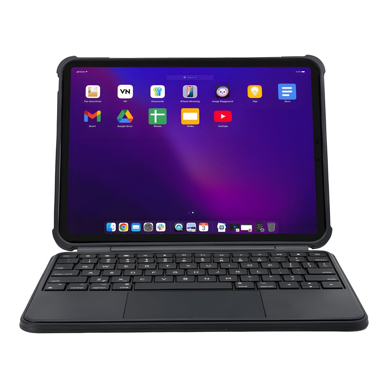 Macally Rugged 11-inch iPad Keyboard Case with Trackpad - Black IPKBCASE11 - Image 8
