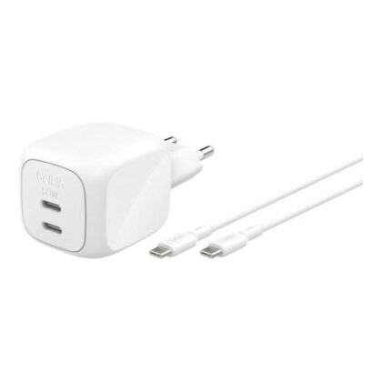 Belkin BoostCharge Pro 50W Dual Type-C GaN Charger White WCH019KQ1MWH-B6