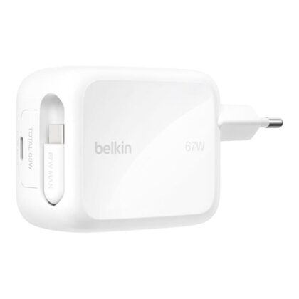 Belkin UltraCharge 67W GaN Type-C Wall Charger White WCH022KQWH