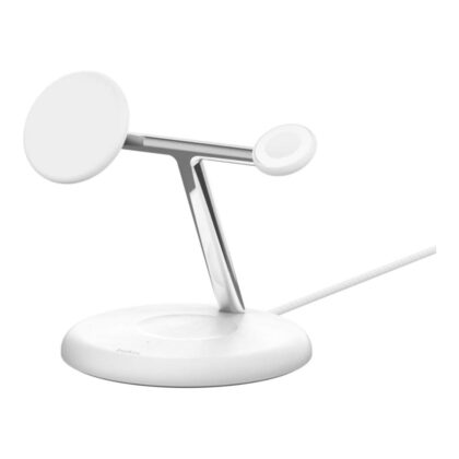 Belkin BoostCharge Pro Qi2 15W 3-in-1 MagSafe Charging Stand White WIZ023VFWH